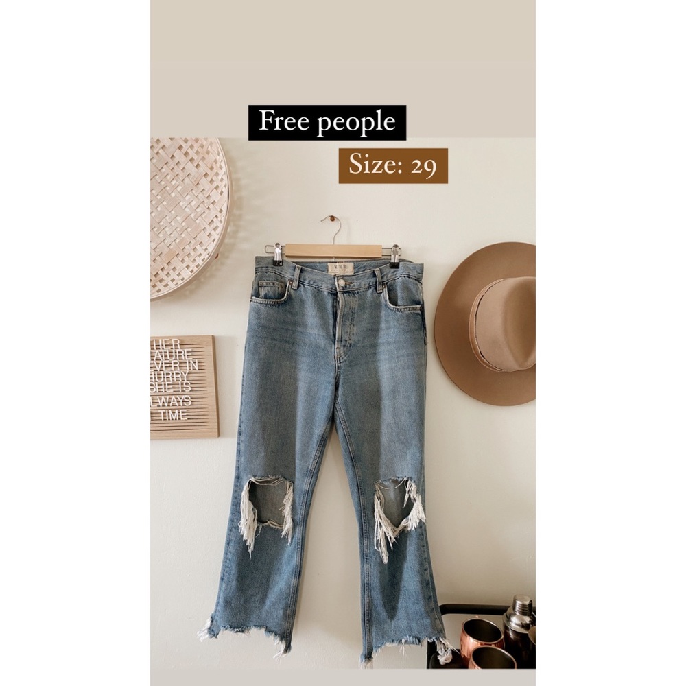 Free People distressed jeans